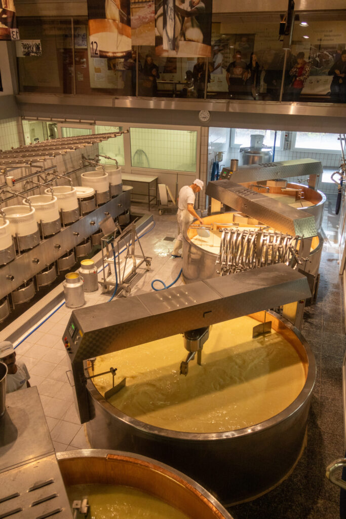 Gruyeres cheese factory
