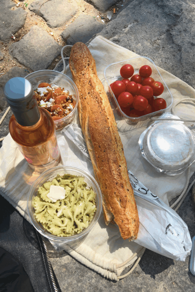 Picnic along the Seine Paris France