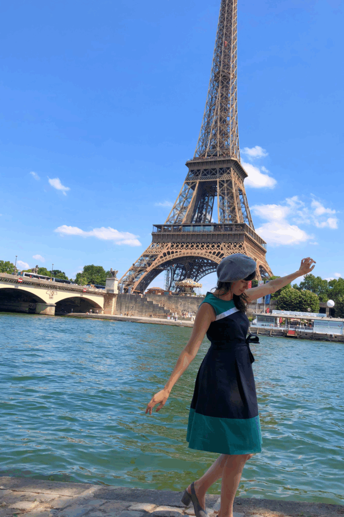 Walk along the Seine Paris France